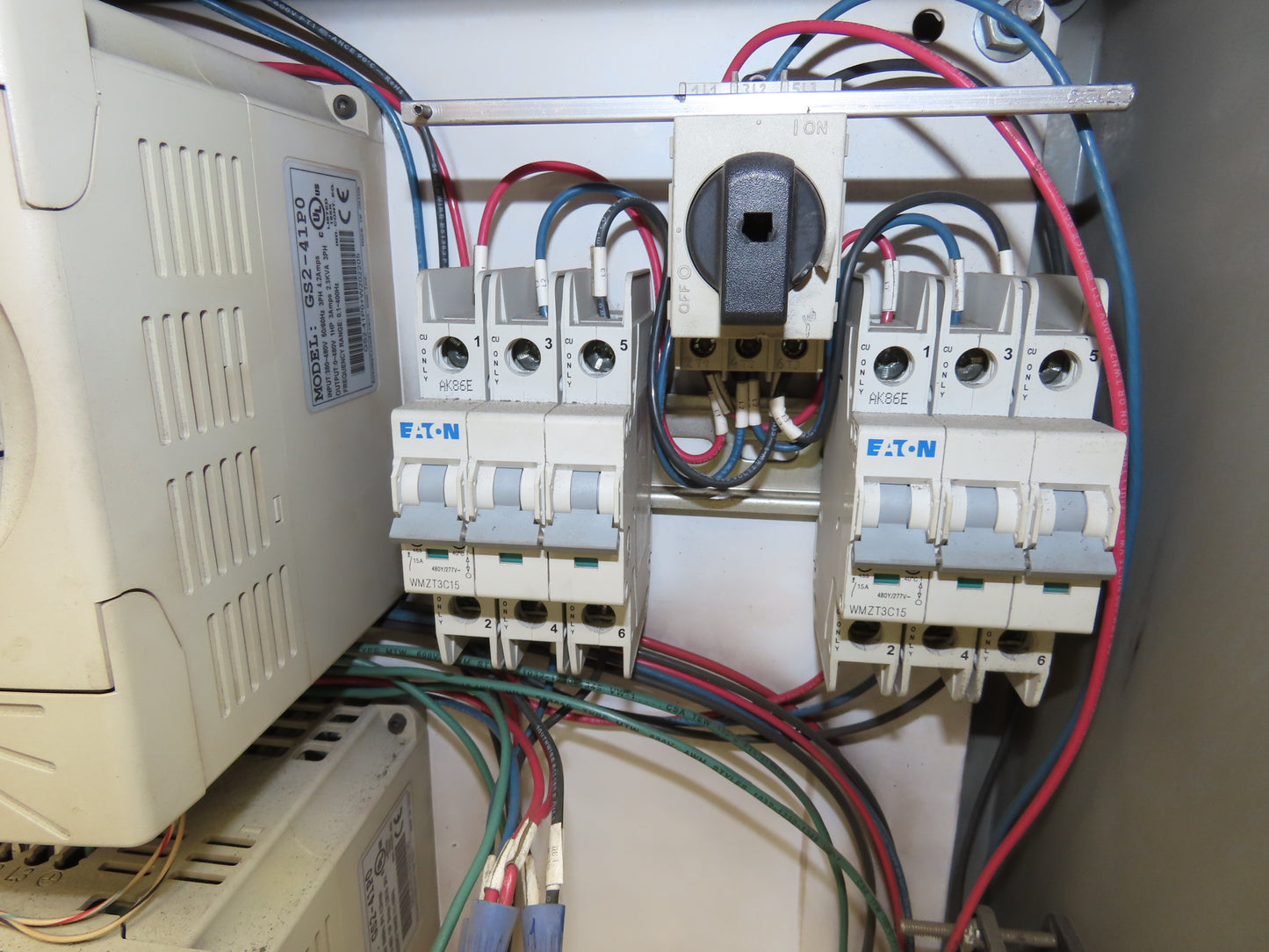 SME Pallet Feeder Conveyor VFD Control Panel Variable Speed Drives 3PH GS2-41P0