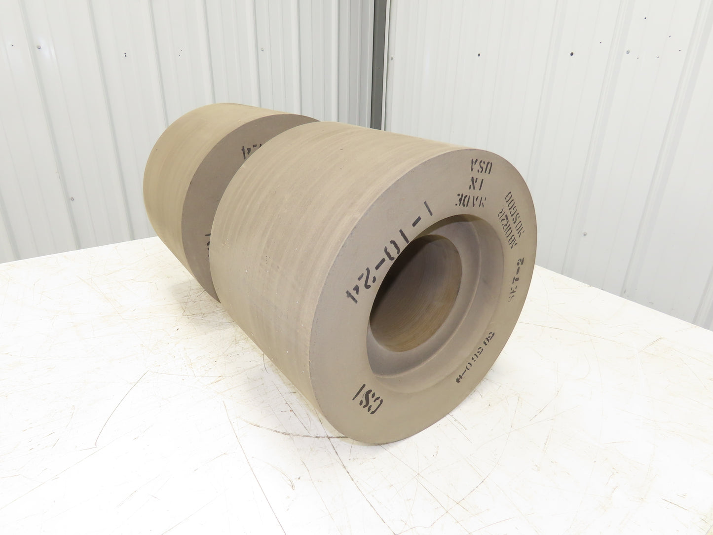 Cel Star A80R2R Centerless Cylindrical Grinding Wheel 14"OD x 20"W x 6"ID Set