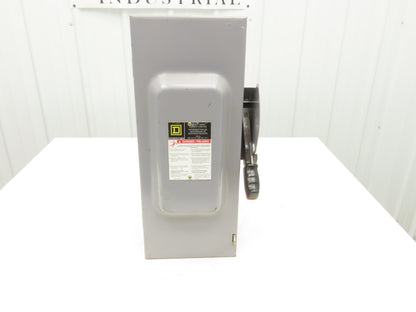 Square D HU363 Safety Disconnect Switch 100 Amp 600V 3 Pole Ph Non-Fusible