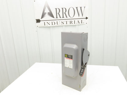 Square D HU363 Safety Disconnect Switch 100 Amp 600V 3 Pole Ph Non-Fusible