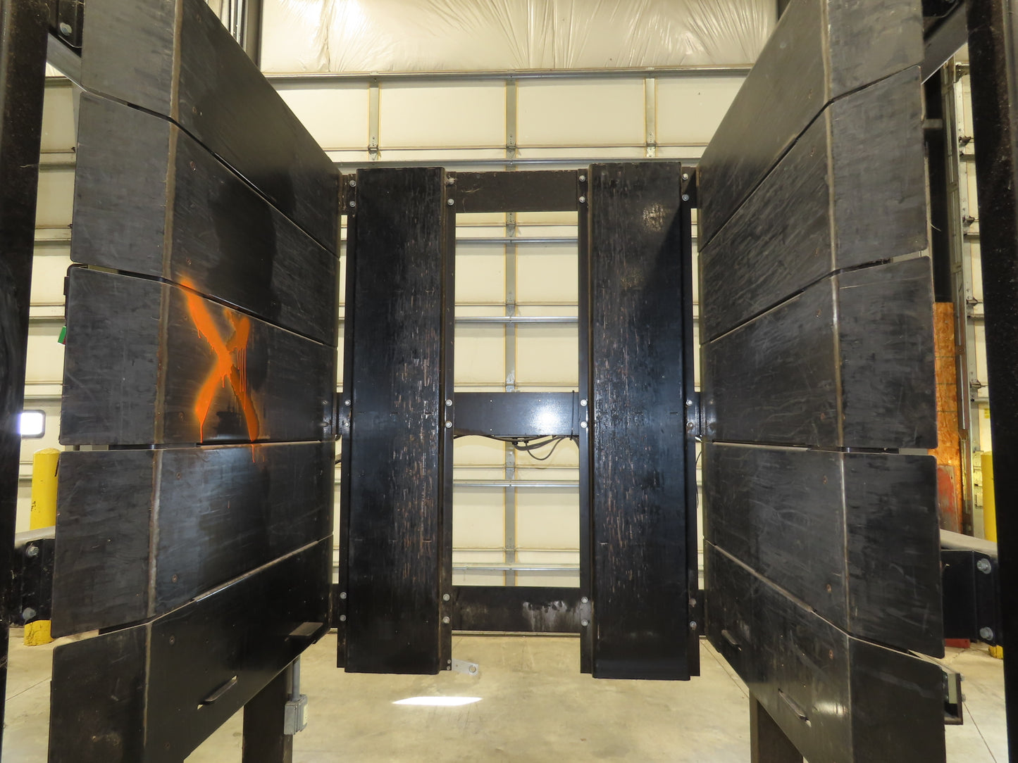 42"W x 48"L Pallet Feeder Dispenser for Robot Palletizer Conveyor 98"H