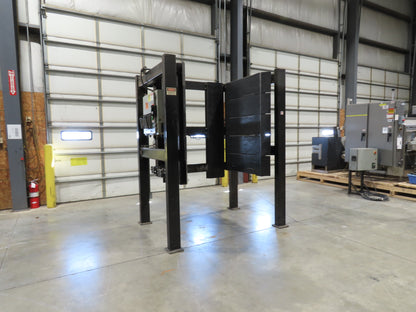 42"W x 48"L Pallet Feeder Dispenser for Robot Palletizer Conveyor 98"H