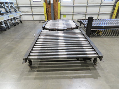 Orion 52"W x 36'L Pallet Conveyor 2.5" Roller with 90° Rotator 3PH Chain Drive