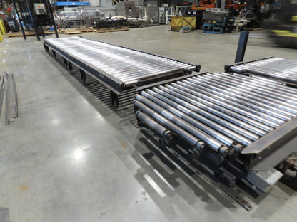 Orion 52"W x 36'L Pallet Conveyor 2.5" Roller with 90° Rotator 3PH Chain Drive