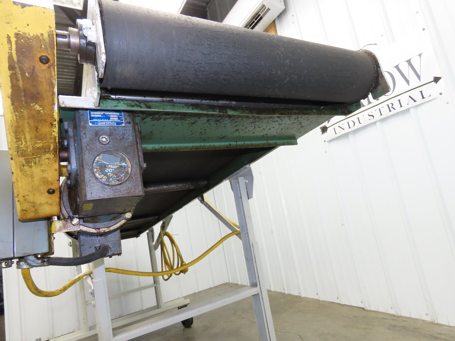 Wardcraft 24"x 10' Portable Incline Belt Conveyor .33Hp 3PH Chain Drive 36FPM