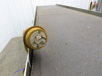 Wardcraft 24"x 10' Portable Incline Belt Conveyor .33Hp 3PH Chain Drive 36FPM