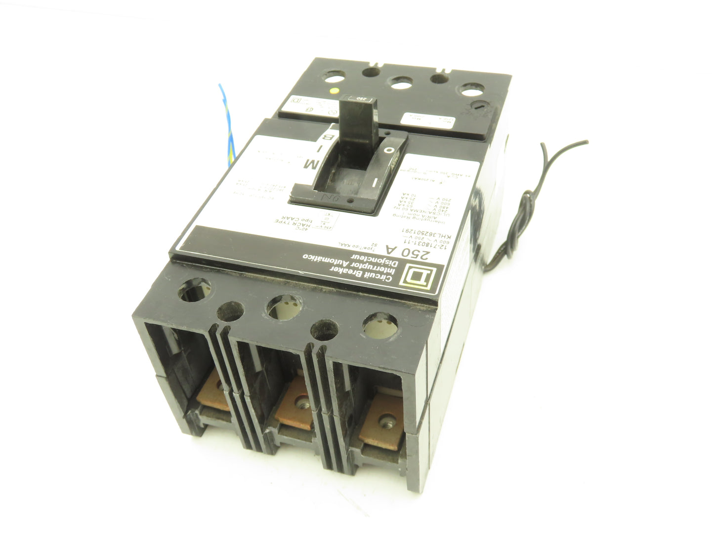 Square D 12-718031-11 Circuit Breaker 250A 600V 3 Pole W/Shunt Trip Type KAAL