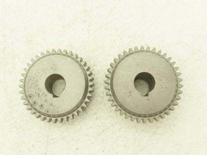 Gear Coupling With Nylon Sleeve Set 18mm Bore Both Sides 1/4" Keyway