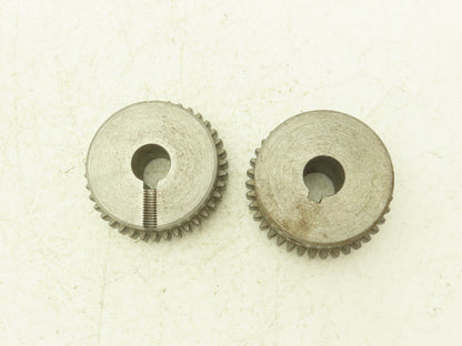 Gear Coupling With Nylon Sleeve Set 18mm Bore Both Sides 1/4" Keyway