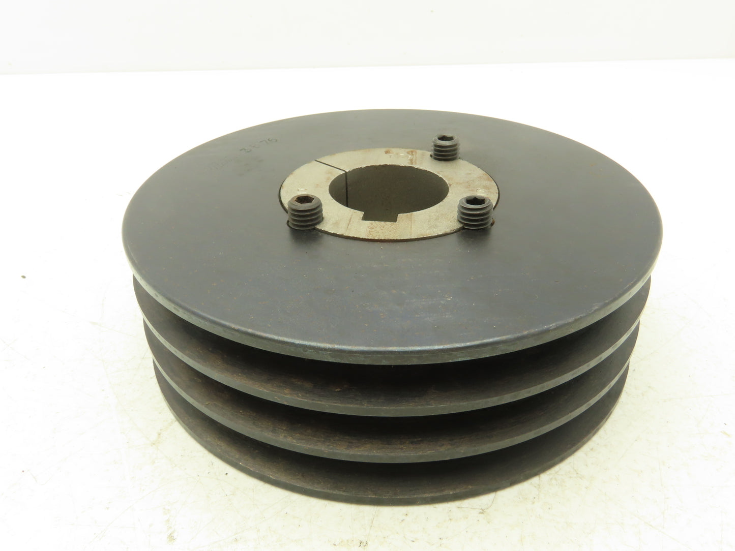 Martin 3B76 3 Groove V-Belt Pulley 8" OD A,B Belt Section 2517 Bushing 1-7/8"