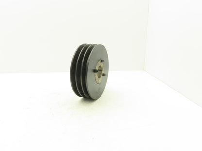 Martin 3B76 3 Groove V-Belt Pulley 8" OD A,B Belt Section 2517 Bushing 1-7/8"