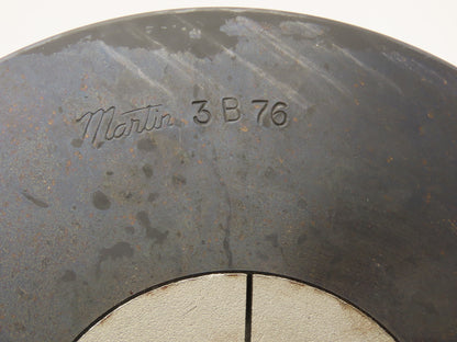 Martin 3B76 3 Groove V-Belt Pulley 8" OD A,B Belt Section 2517 Bushing 1-7/8"