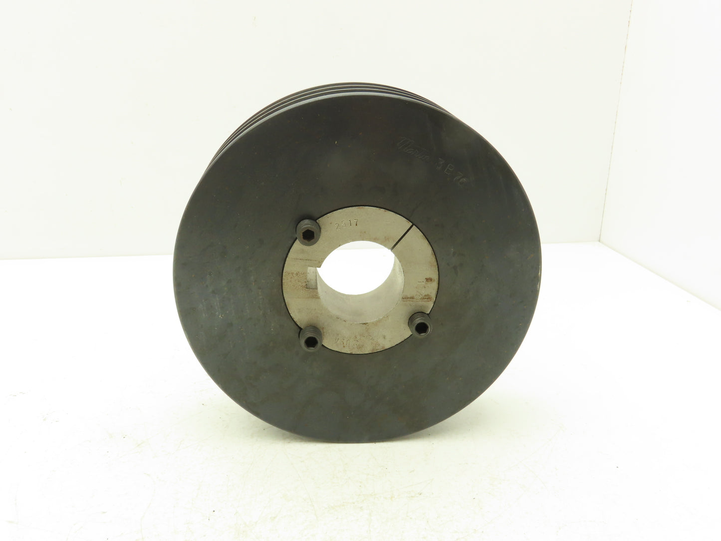 Martin 3B76 3 Groove V-Belt Pulley 8" OD A,B Belt Section 2517 Bushing 1-7/8"