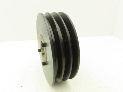 Martin 3B76 3 Groove V-Belt Pulley 8" OD A,B Belt Section 2517 Bushing 1-7/8"