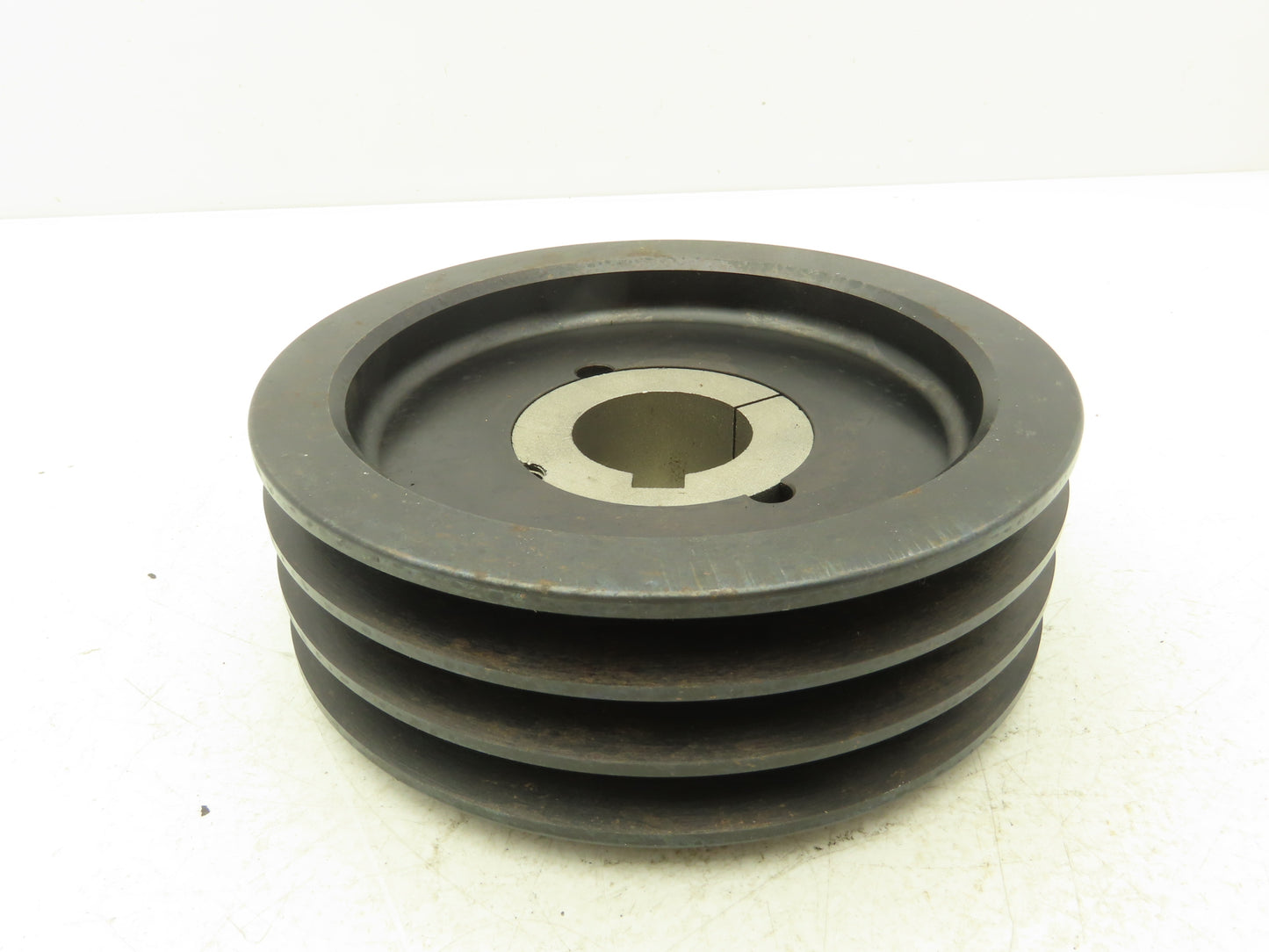 Martin 3B76 3 Groove V-Belt Pulley 8" OD A,B Belt Section 2517 Bushing 1-7/8"