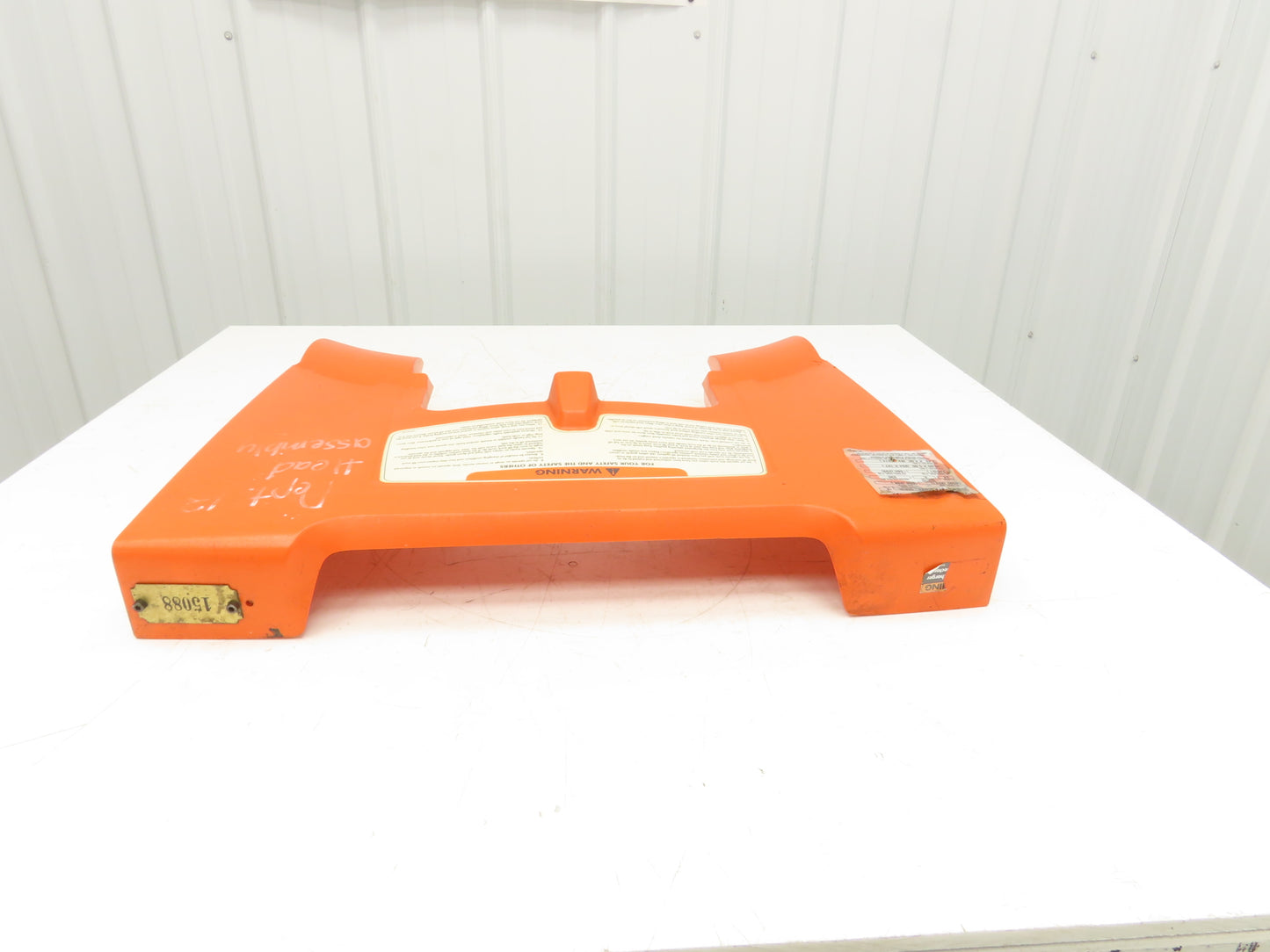 Toyota 8HBW23 Large Orange Shroud Cover Removed From 8HBW23 Walkie Pallet Jack