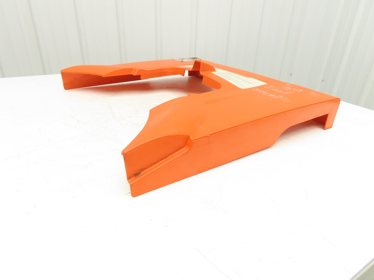 Toyota 8HBW23 Large Orange Shroud Cover Removed From 8HBW23 Walkie Pallet Jack