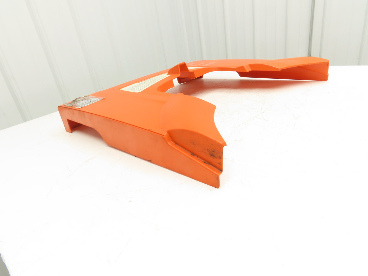 Toyota 8HBW23 Large Orange Shroud Cover Removed From 8HBW23 Walkie Pallet Jack