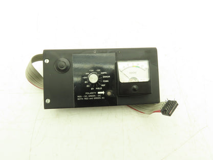 Nidec Fincor 104599501 DC Motor Drive Test Panel Dial Percent Gauge Meter Rev D