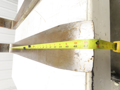 Class 3 Steel Forklift Forks Pair 4-3/4 X 47.5"  20" Carriage TS2364-1500X500