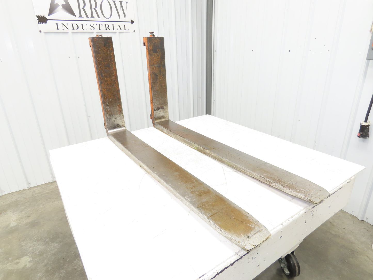 Class 3 Steel Forklift Forks Pair 4-3/4 X 47.5"  20" Carriage TS2364-1500X500