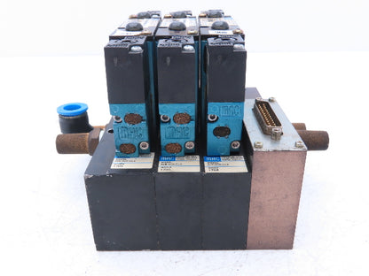 MAC 92 Series MAConnect 3-Station Pneumatic Solenoid Valve Manifold Assembly 24V