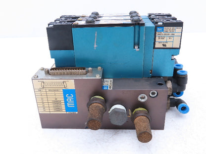 MAC 92 Series MAConnect 3-Station Pneumatic Solenoid Valve Manifold Assembly 24V