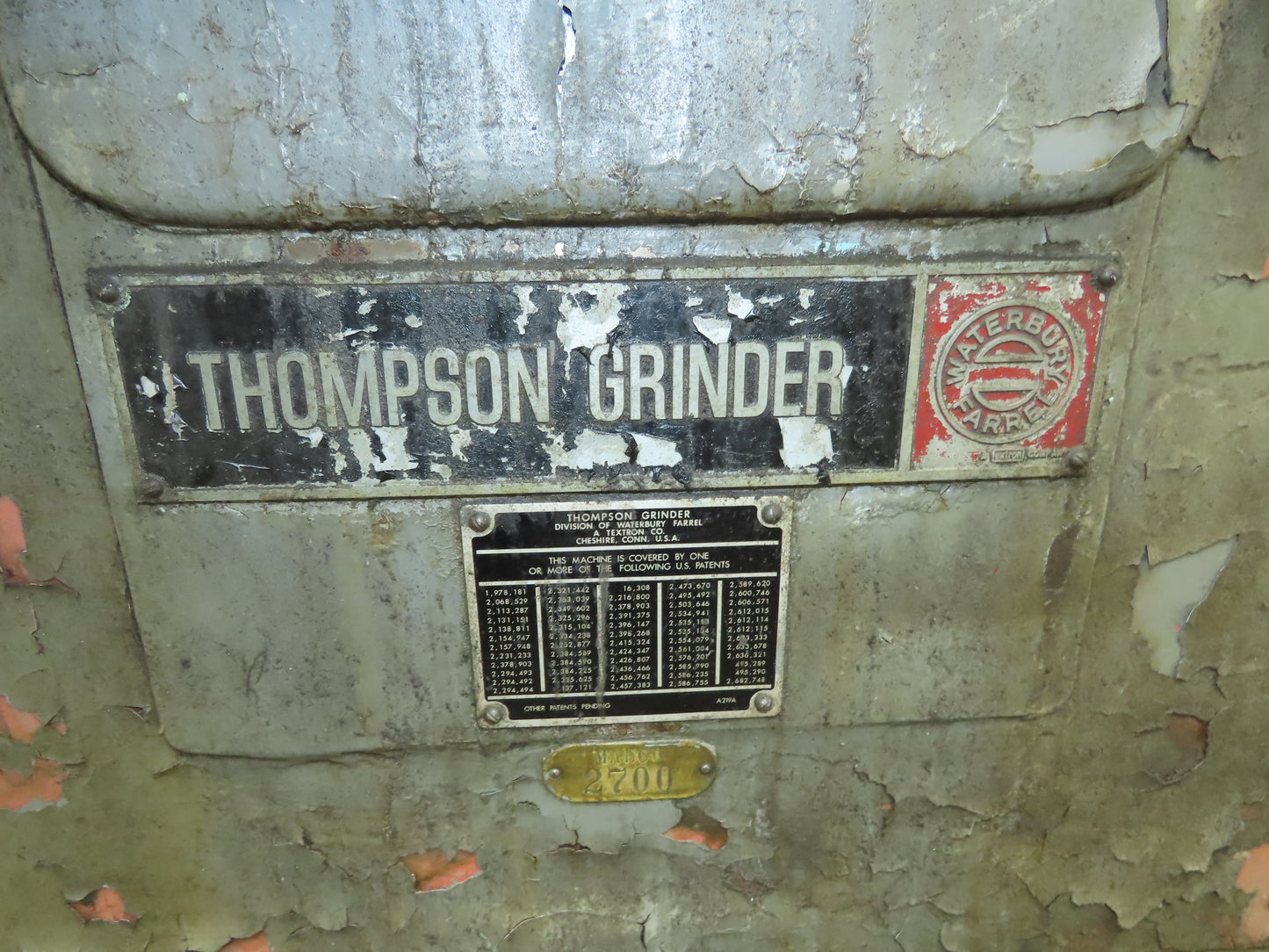 Thompson 2F Surface Grinder 2 Axis Hydraulic Power Cross Feed 8x32"  3Hp 3Ph
