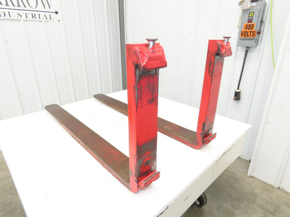 Cascade 7000025 4x42" Class 2 Steel Forklift Forks 16" Carriage 1-Pair