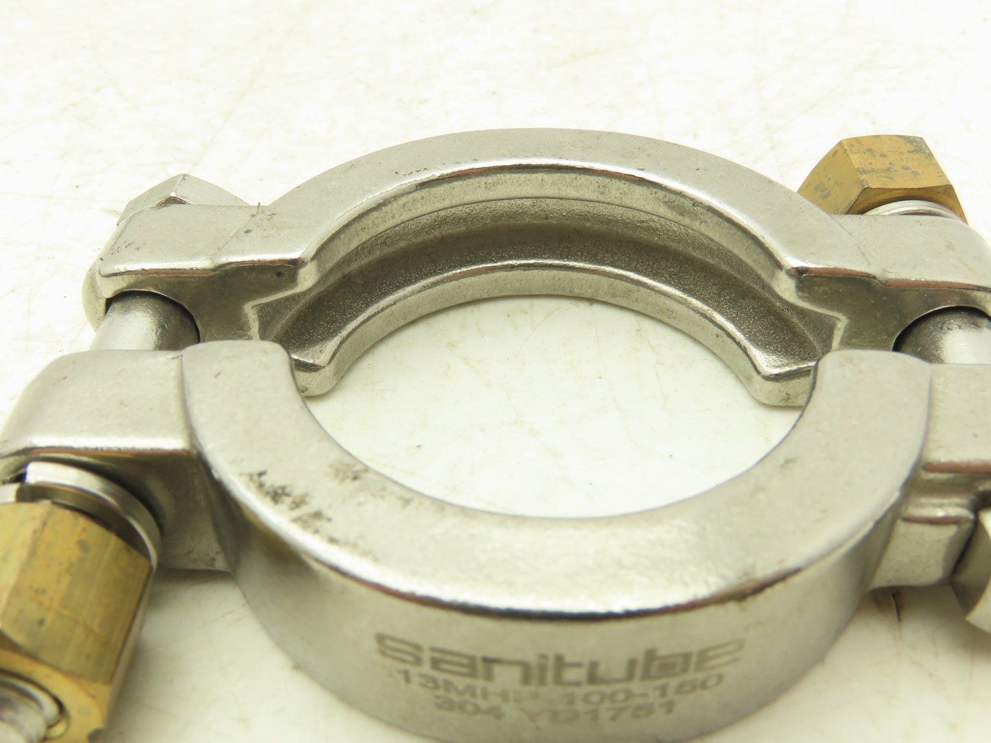 Sanitube 13MHP-100-150 Double Bolted Sanitary Clamp 304SS 1"-1-1/2" Lot of 9