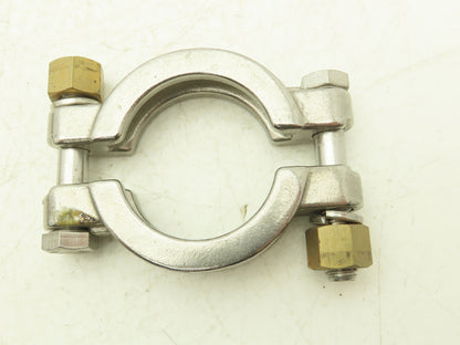 Sanitube 13MHP-100-150 Double Bolted Sanitary Clamp 304SS 1"-1-1/2" Lot of 9