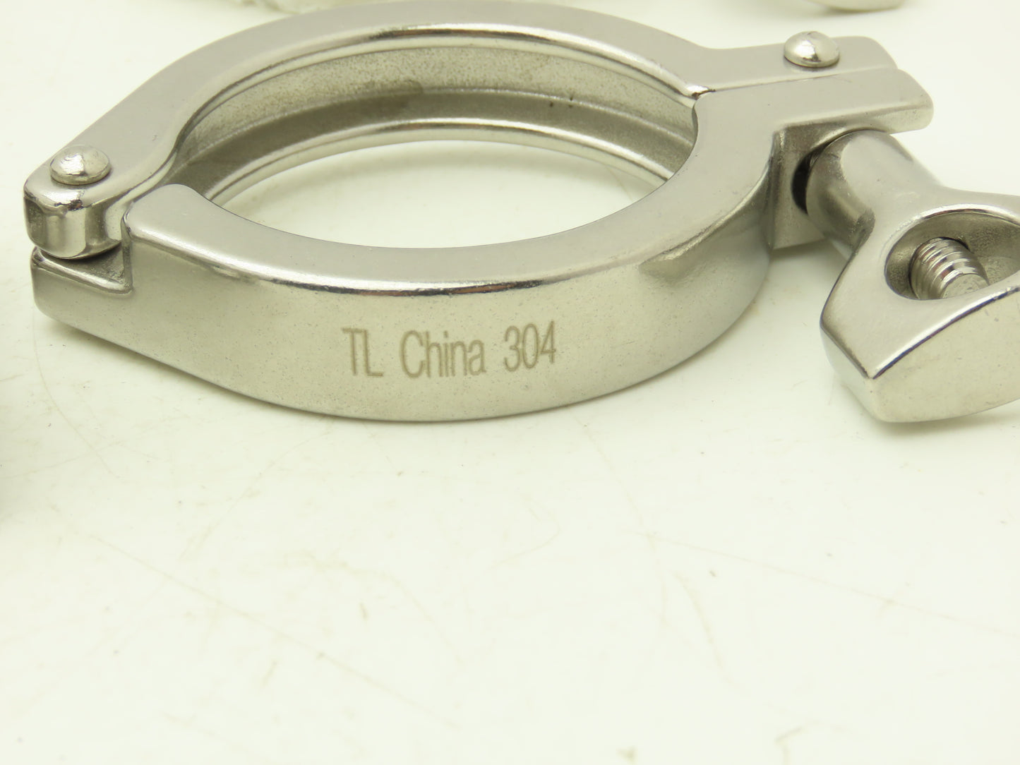 TL China 2" Steel Bolted Sanitary Clamp 304SS 2" Pipe Flange Dia 2.5" Lot of 18