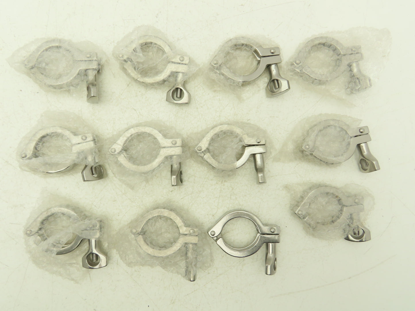 SOB 20CF2402 Steel Bolted Sanitary Clamp 304SS 1" to 1-1/2" Pipe Lot of 12