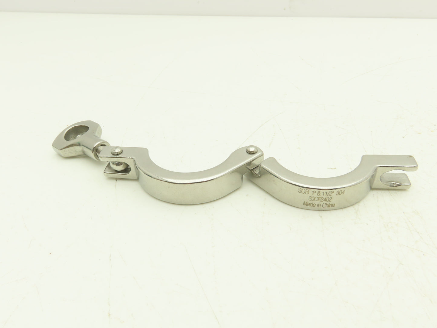 SOB 20CF2402 Steel Bolted Sanitary Clamp 304SS 1" to 1-1/2" Pipe Lot of 12