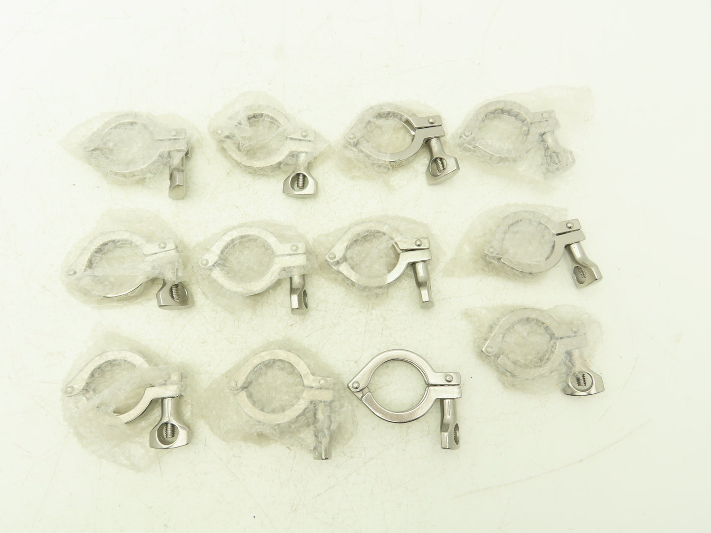 SOB 20CF2402 Steel Bolted Sanitary Clamp 304SS 1" to 1-1/2" Pipe Lot of 12