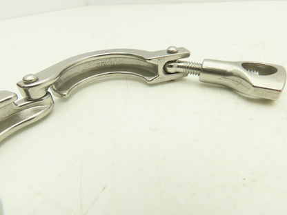 1-1.5 Steel Bolted Sanitary Clamp 304SS 1" to 1-1/2" Pipe Lot of 14