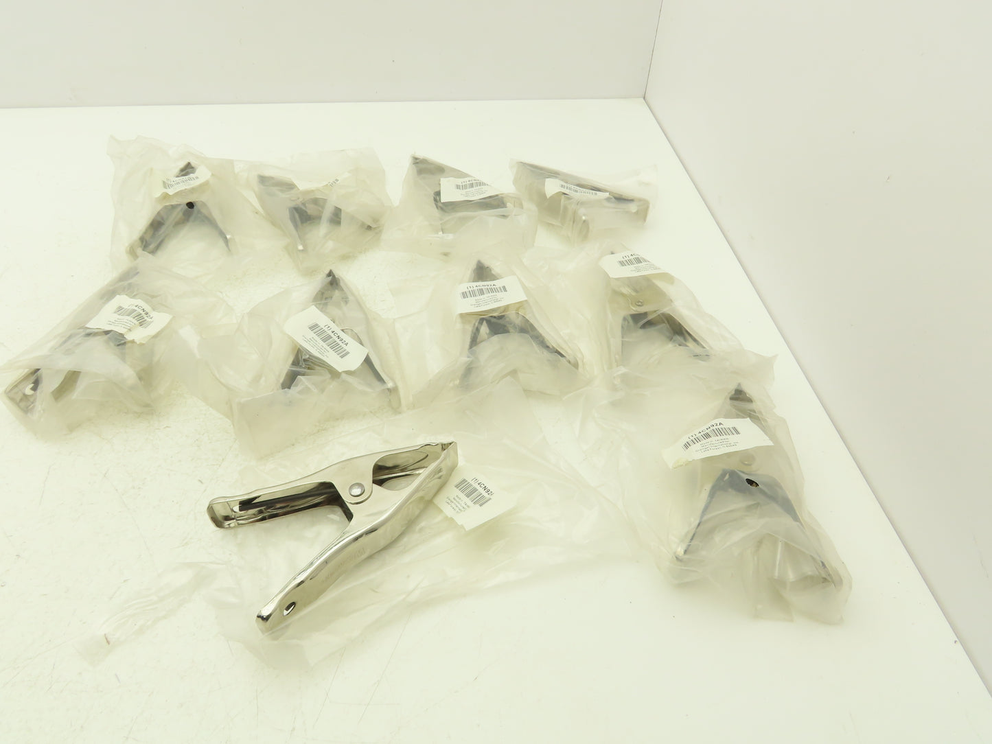 Westward 4CN92A Steel Jaw Tip Clamp 2" Max opening 6" Overall Length Lot of 10