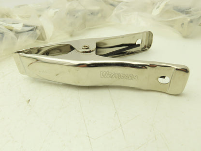 Westward 4CN92A Steel Jaw Tip Clamp 2" Max opening 6" Overall Length Lot of 10