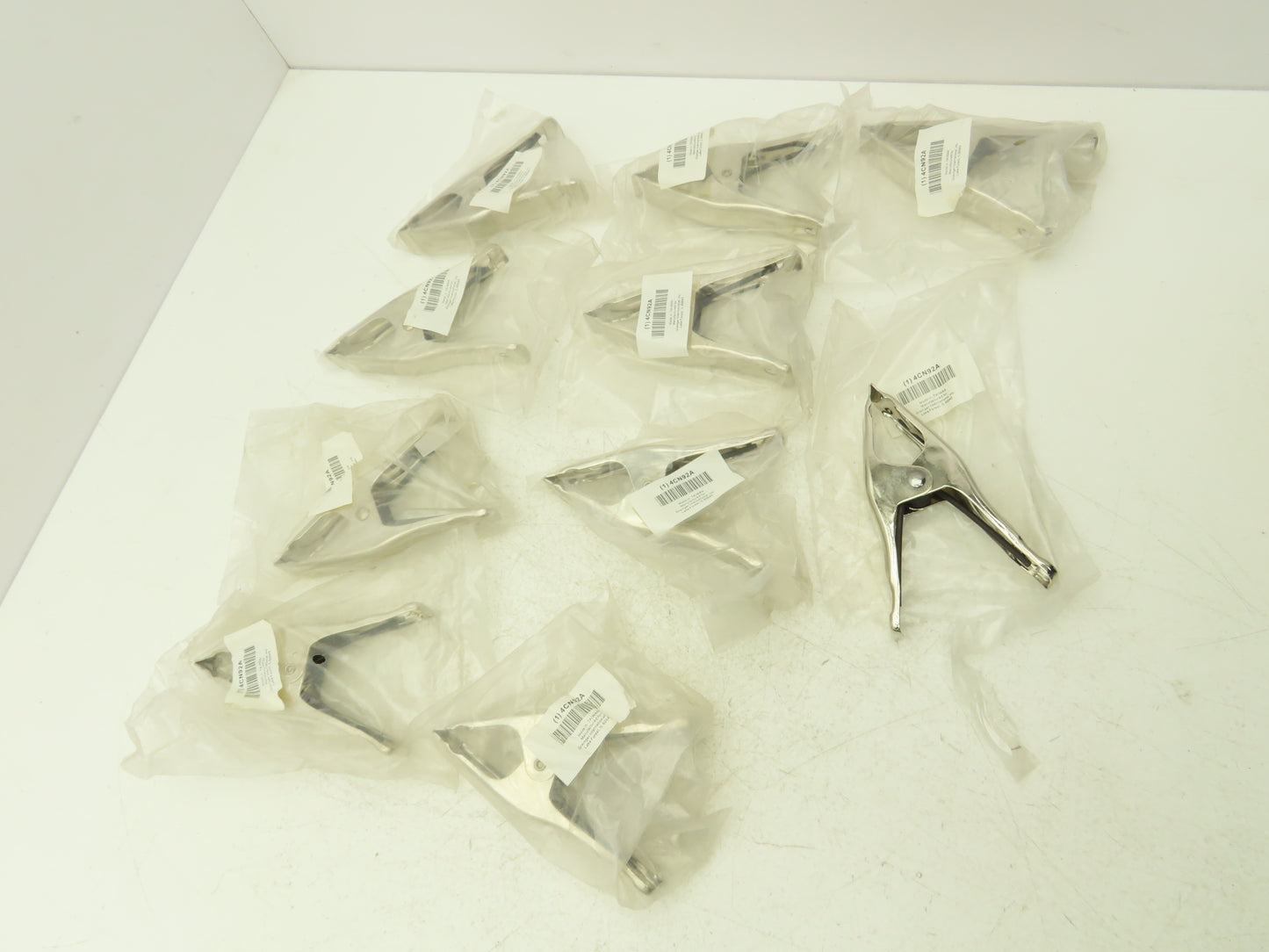 Westward 4CN92A Steel Jaw Tip Clamp 2" Max opening 6" Overall Length Lot of 10