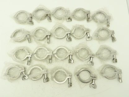 TL China 2" Steel Bolted Sanitary Clamp 304SS 2" Pipe Flange Dia 2.5" Lot of 20