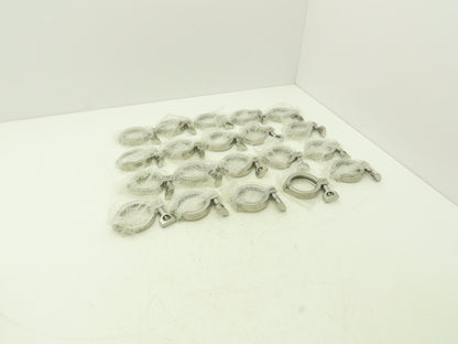 TL China 2" Steel Bolted Sanitary Clamp 304SS 2" Pipe Flange Dia 2.5" Lot of 20