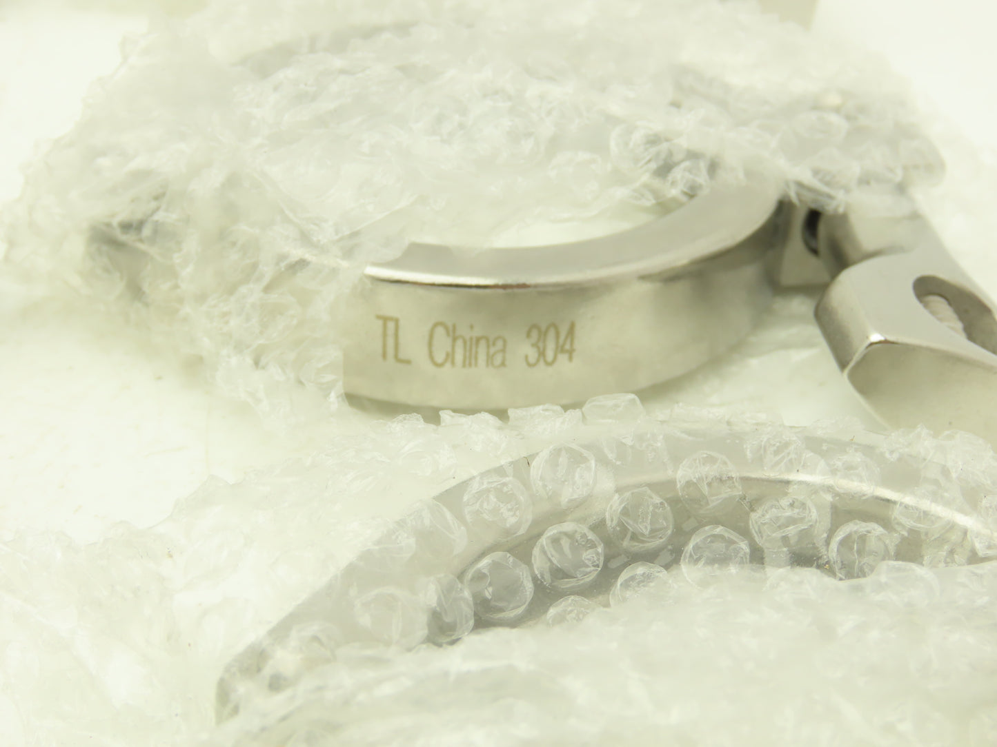 TL China 2" Steel Bolted Sanitary Clamp 304SS 2" Pipe Flange Dia 2.5" Lot of 20