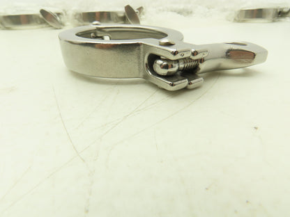 TL China 2" Steel Bolted Sanitary Clamp 304SS 2" Pipe Flange Dia 2.5" Lot of 20