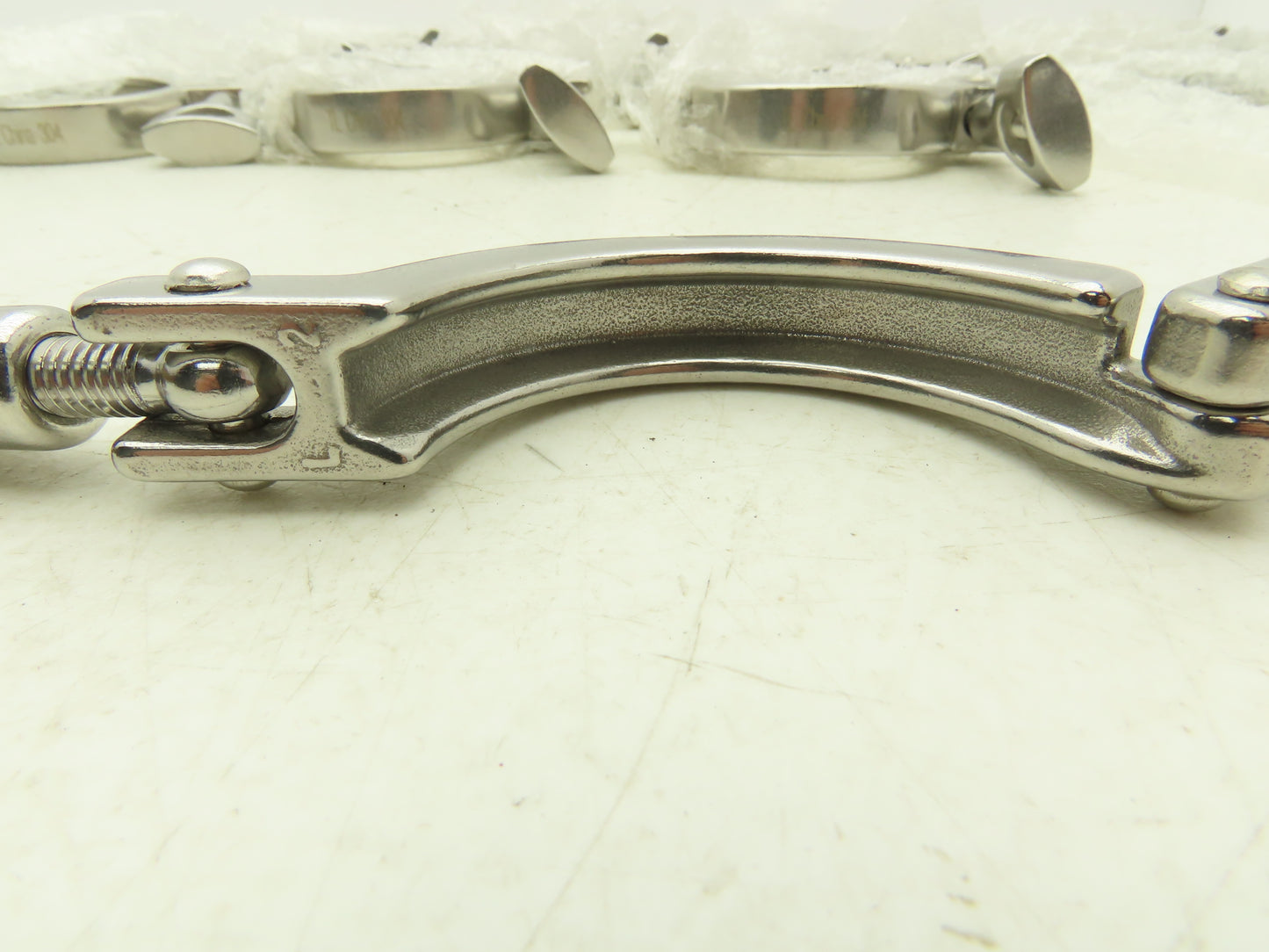 TL China 2" Steel Bolted Sanitary Clamp 304SS 2" Pipe Flange Dia 2.5" Lot of 20