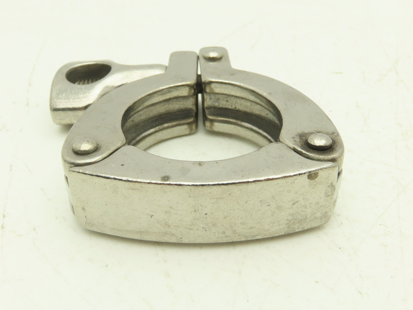 13MHHS-1-304 3 Segment Sanitary Clamp 1" to 1.5" Pipe W 2.1" Flange Lot of 17