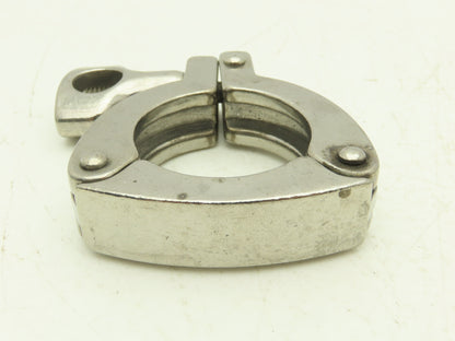 13MHHS-1-304 3 Segment Sanitary Clamp 1" to 1.5" Pipe W 2.1" Flange Lot of 17