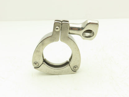 13MHHS-1-304 3 Segment Sanitary Clamp 1" to 1.5" Pipe W 2.1" Flange Lot of 17