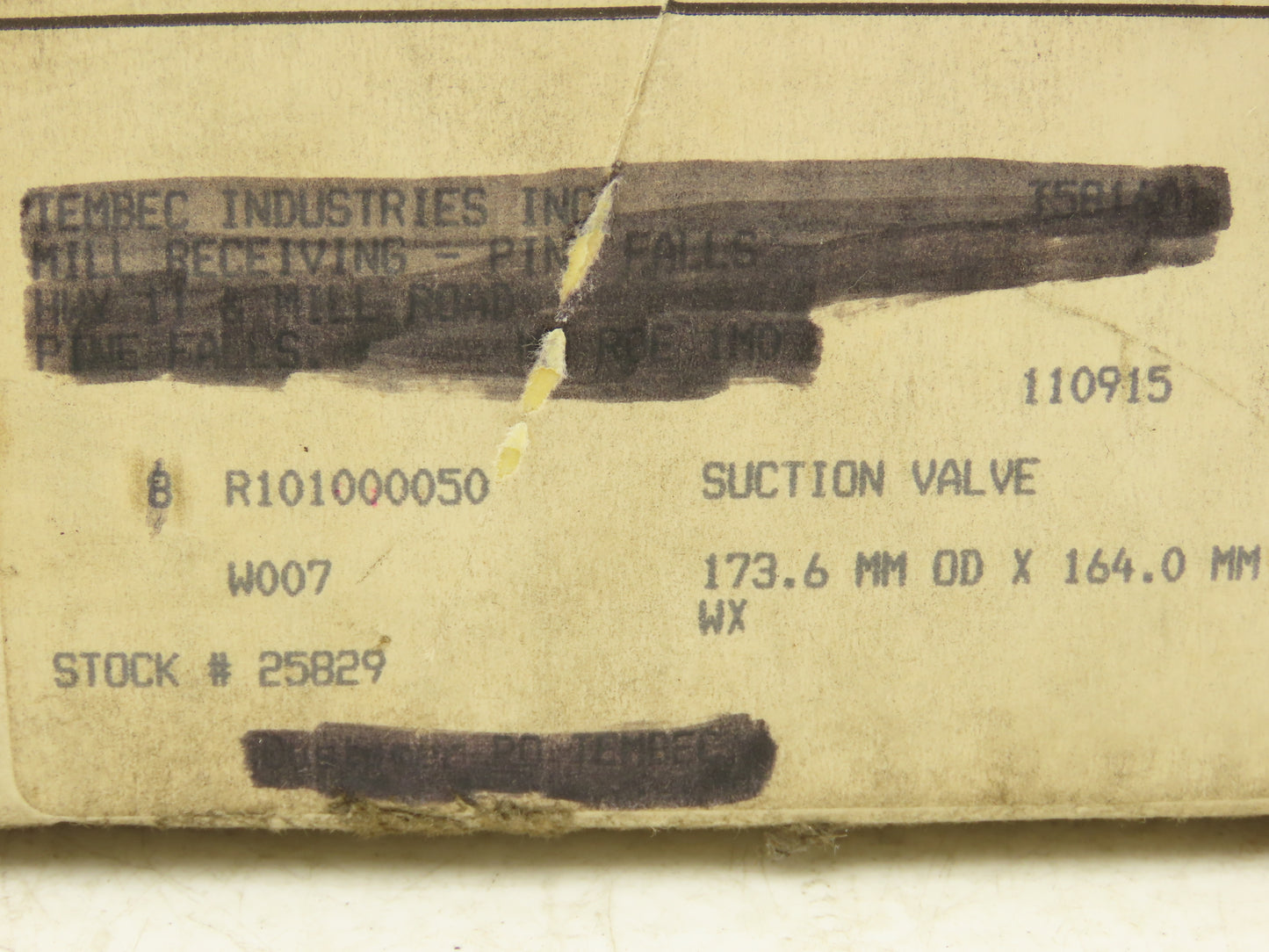Hoerbiger R101000050 Air Compressor Suction Valve 173.6mm OD 164mm ID