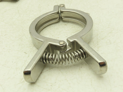 SCC 13MHHMQ-250 Sanitary Squeeze Clamp 2.5" Pipe For 3.2" Flange Lot of 6