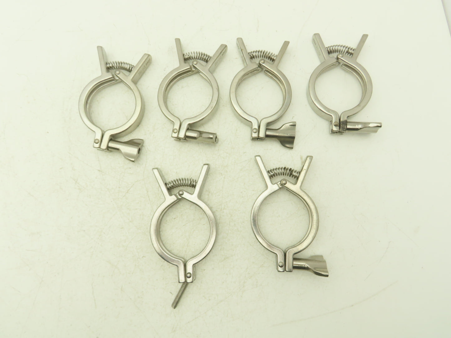 SCC 13MHHMQ-250 Sanitary Squeeze Clamp 2.5" Pipe For 3.2" Flange Lot of 6